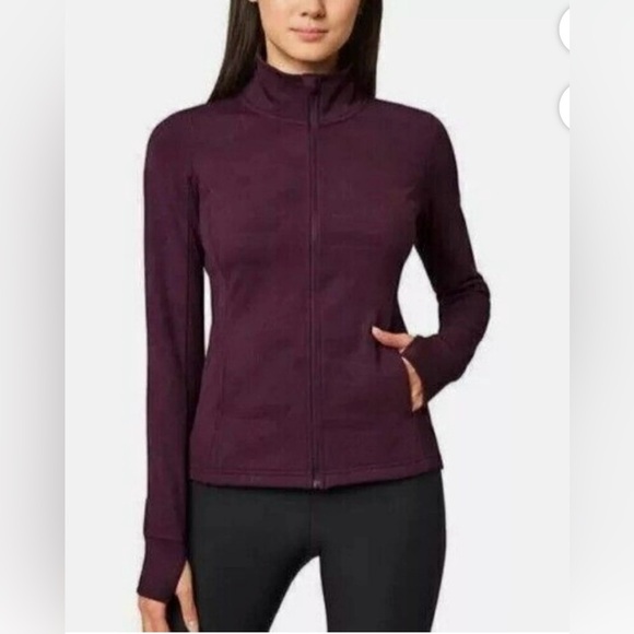 EUC Mondetta Womens Full Zip Jacquard Jacket Fleece - Picture 1 of 8